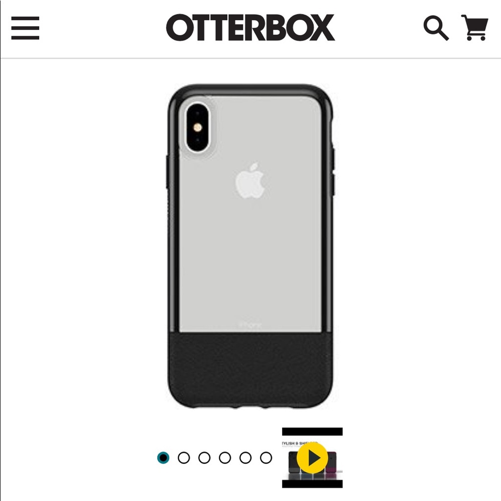 Otterbox Clear/Black Phone Case for iPhone XS Max